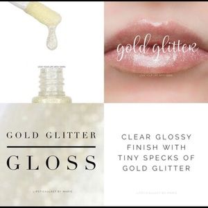 Gold Glitter Gloss